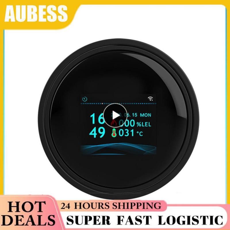 Smart Gas Leak Detector Tuya Wifi Smart Natural Gas Alarm Sensor LED