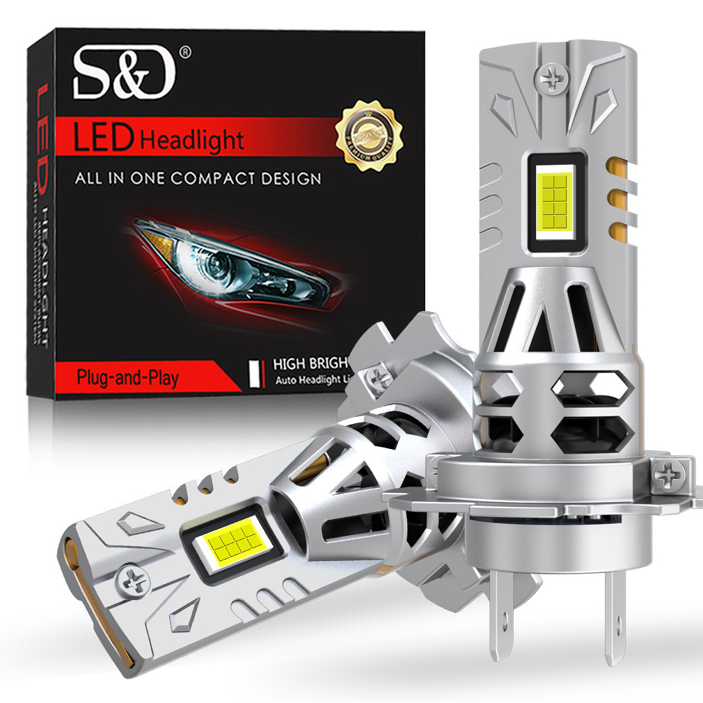 120W Turbo H7 Led Canbus Lights 30000Lm H7 Led Mini Lamp 3570 Csp Wireless Car Headlight Bulbs With