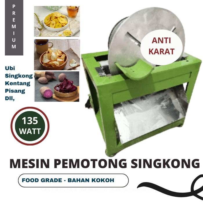 Mesin Keripik Buah Mesin Potong Keripik Tempe Sagu Alat Pemotong Keripik Ubi Singkong, Ubi, Pisang -