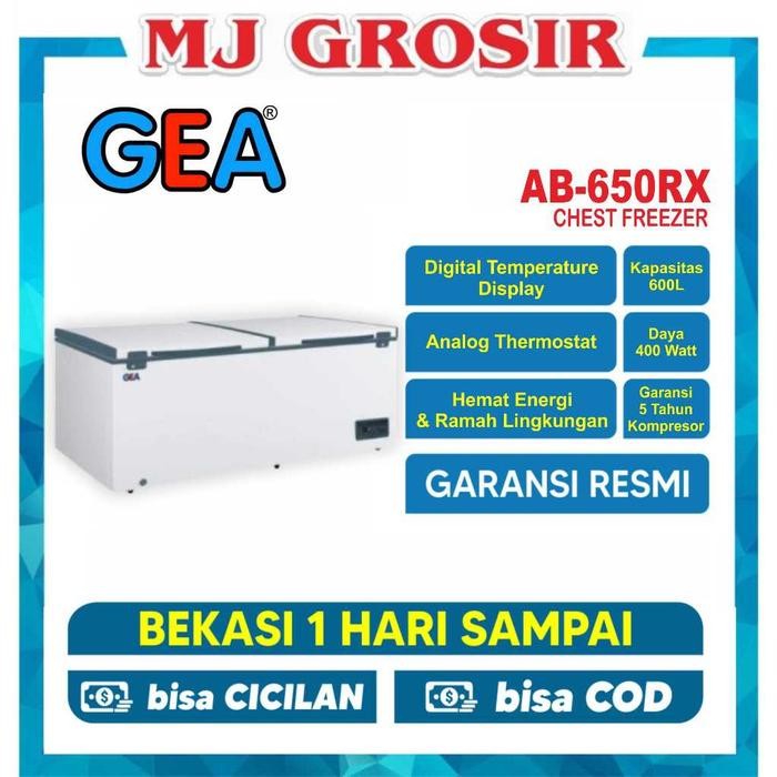 pat GEA AB 600 CHEST FREEZER BOX 600 L LEMARI PEMBEKU 600 LITER BY GEA