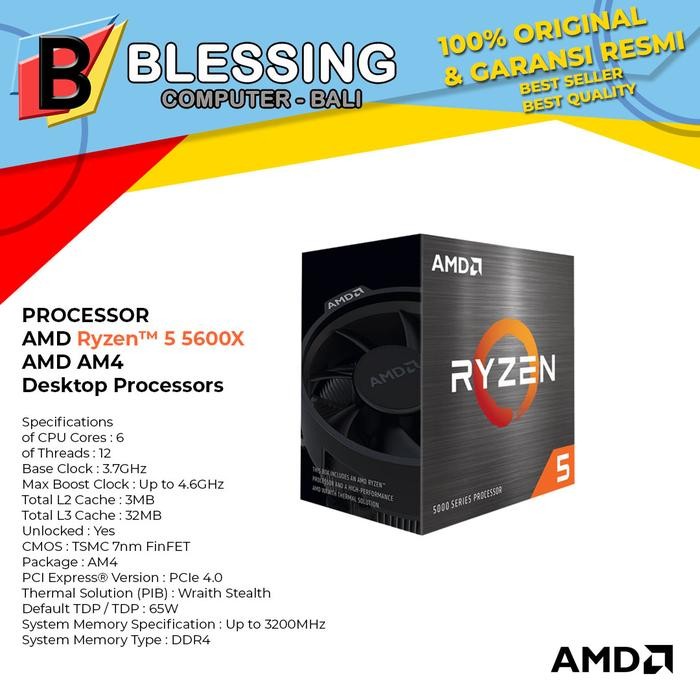 Processor AMD Ryzen 5 5600X AM4