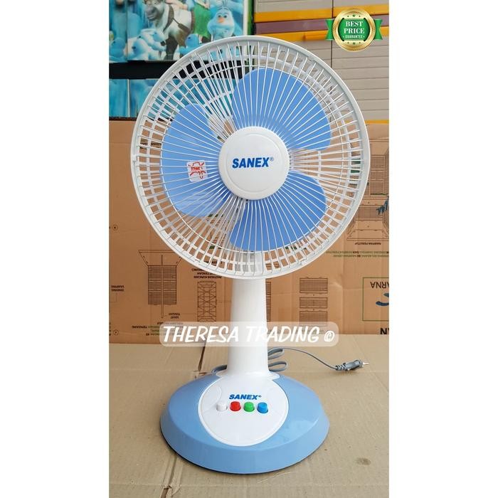 [Allthebest] KIPAS ANGIN MEJA DESK FAN SANEX 10 INCH LOW NOISE LOW WATT WITH GRILL