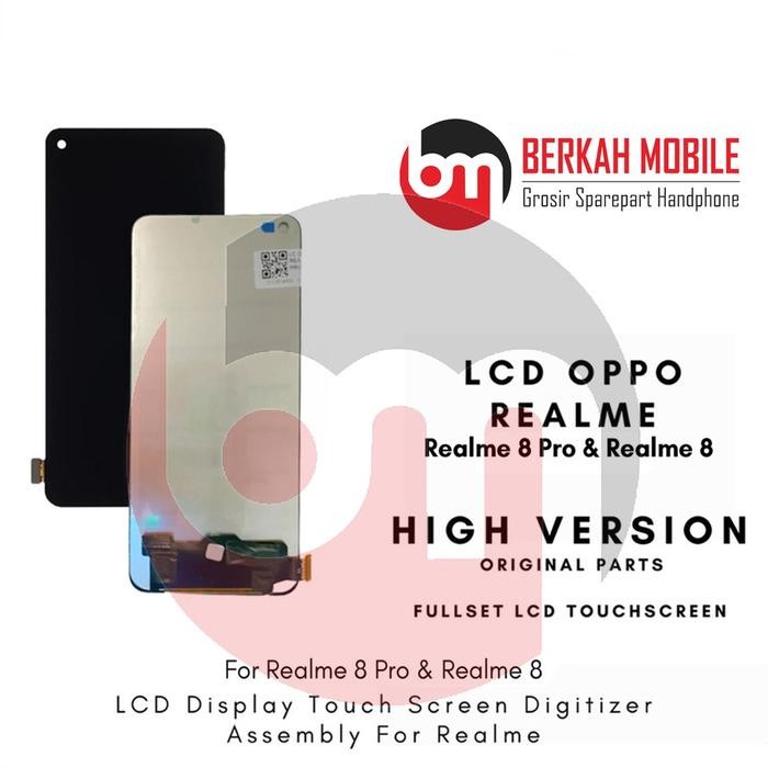 [Allthebest] LCD Oppo Realme 8 Pro / Realme 8 4G ORIGINAL Fullset Touchscreen