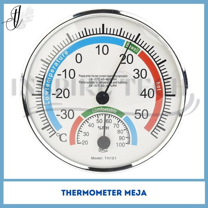 Thermometer Analog Hygrometer Pengukur Akurat Suhu Kelembapan