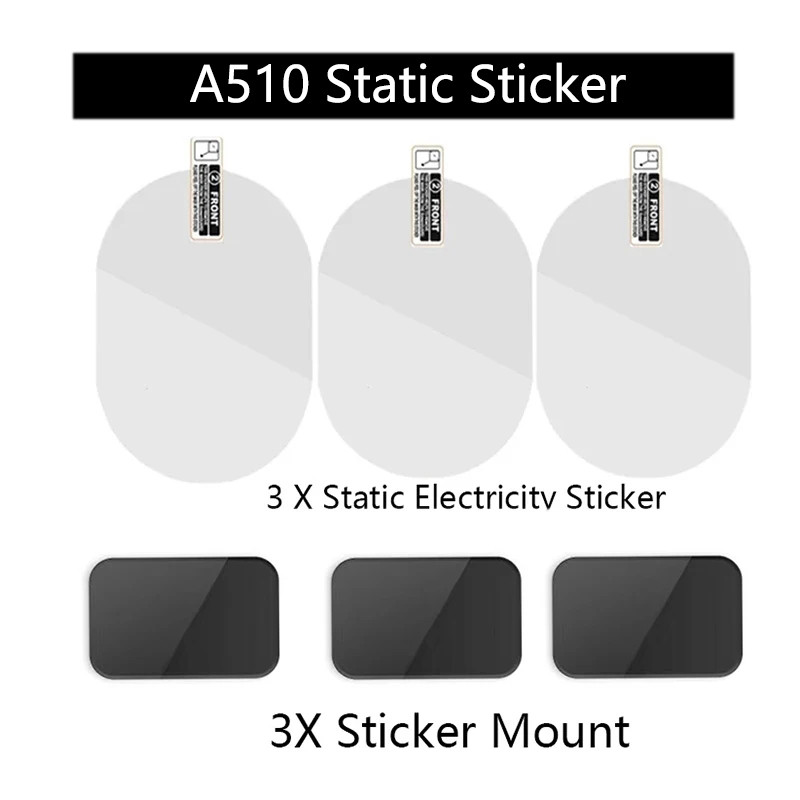 For 70mai Dash Cam A510 Film and Static Stickers for 70mai Rear Rear camera rc11 Static Sticker  for