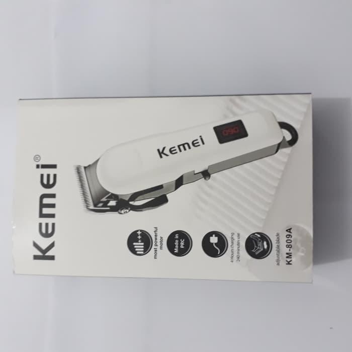 Alat Mesin Cukur Rambut Rechargeable Kemei KM-809A / KM809A / KM 809A