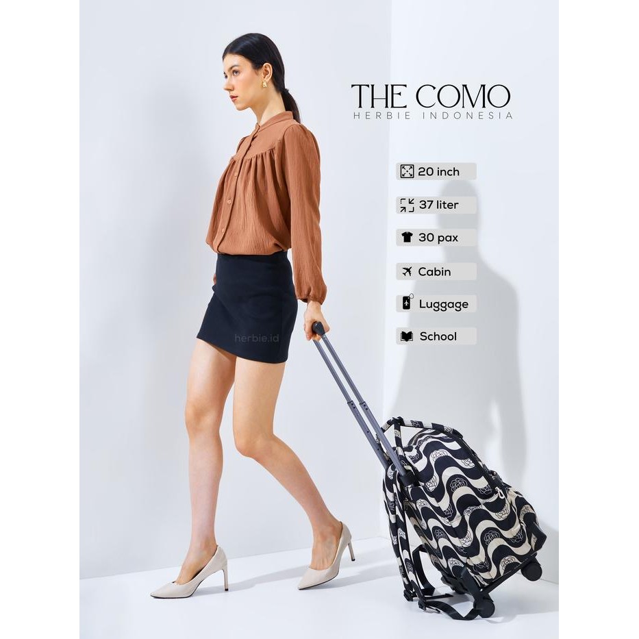 TAS RANSEL TROLI THE COMO KABIN PESAWAT BAGASI TROLLEY 208