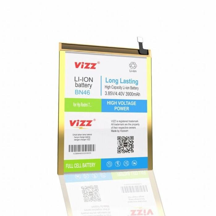 (Expert) Baterai Vizz BN46 Redmi 7 Redmi Note8 Original Vizz double Power