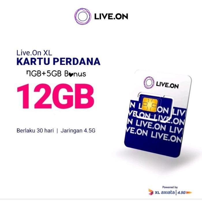 (Expert) Live.on Kartu Perdana Internet 13GB
