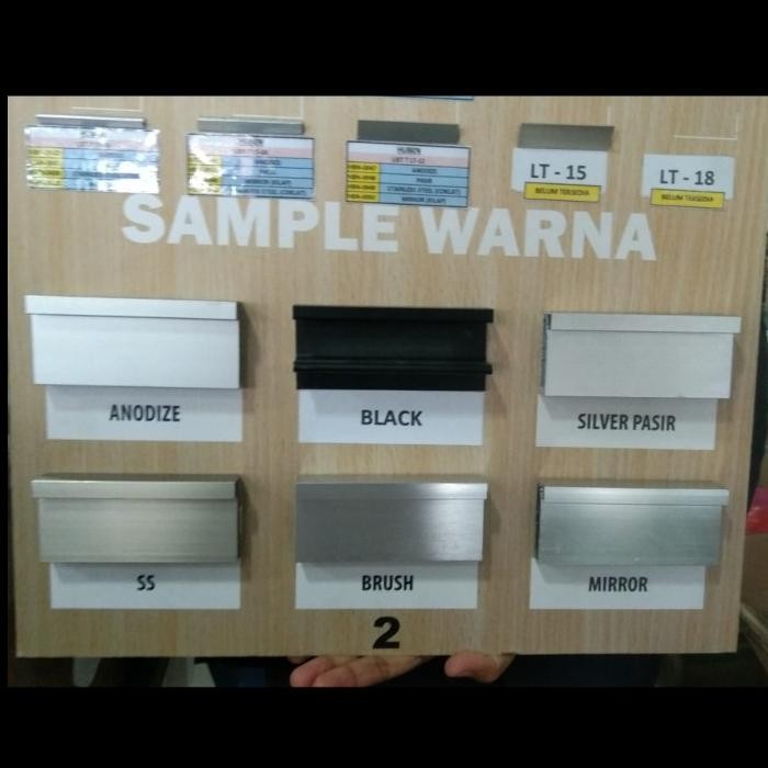 EDGING ALUMINIUM HUBEN EA 19 MIRROR (KILAP)