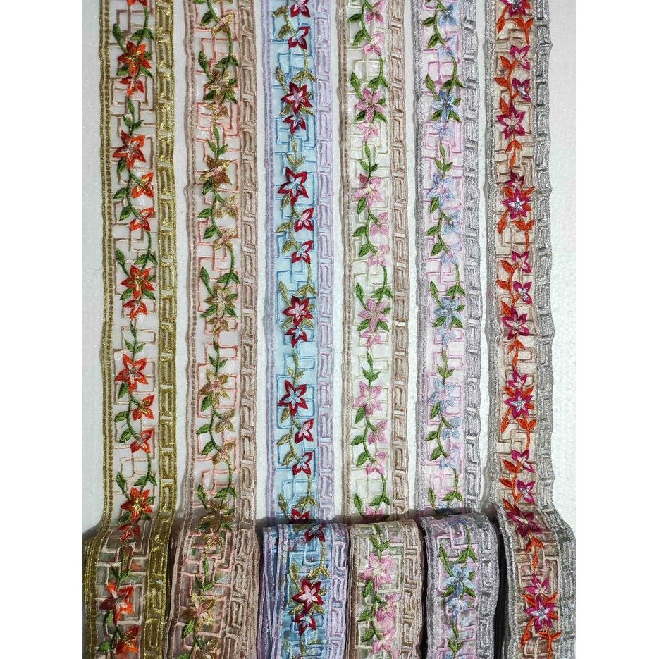 Renda Roll Ling Ling Lebar 6 Cm Untuk Pinggiran Kebaya Gamis Mukena