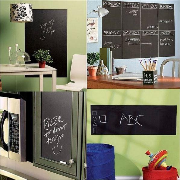 

FLASH SALE 2M VINYL BLACKBOARD CHALKBOARD PAPAN TULIS TEMPEL KAPUR STIKER DINDING