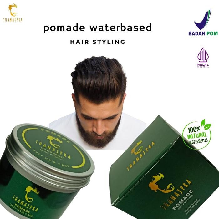 Minyak rambut pria penghitam uban anti rontok Najpra pomade waterbased
