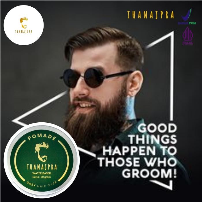 Minyak rambut pomade waterbase penghitam rambut uban permanen Najpra