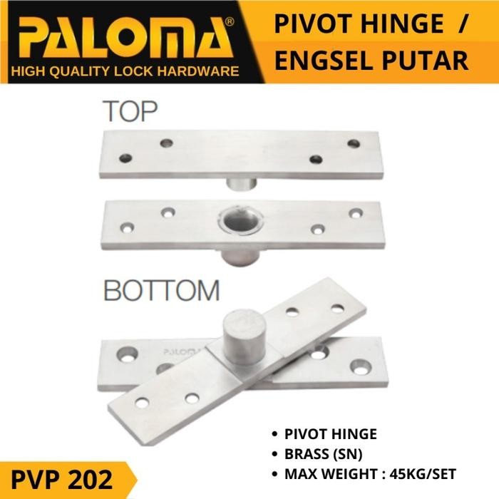 SALE PVP 202 Engsel Pivot Jendela Paloma 002 SN - ENGSEL PUTAR JENDELA