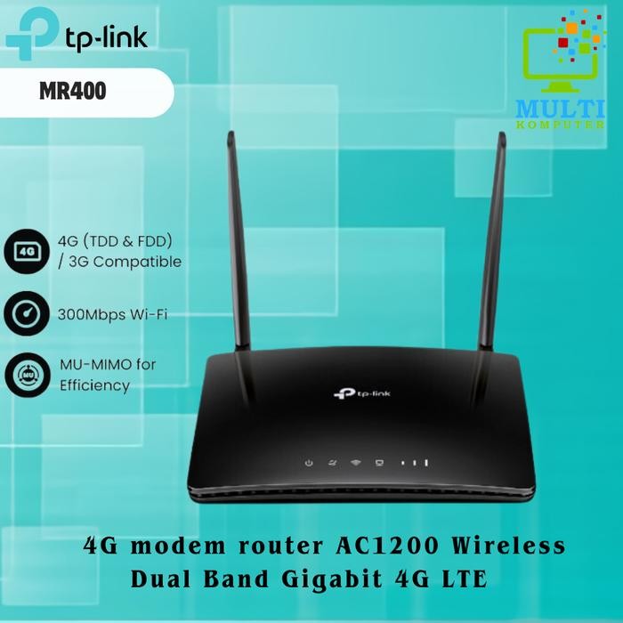 TP-Link Archer MR400 AC1200 4G LTE Modem Wireless Router - MR400