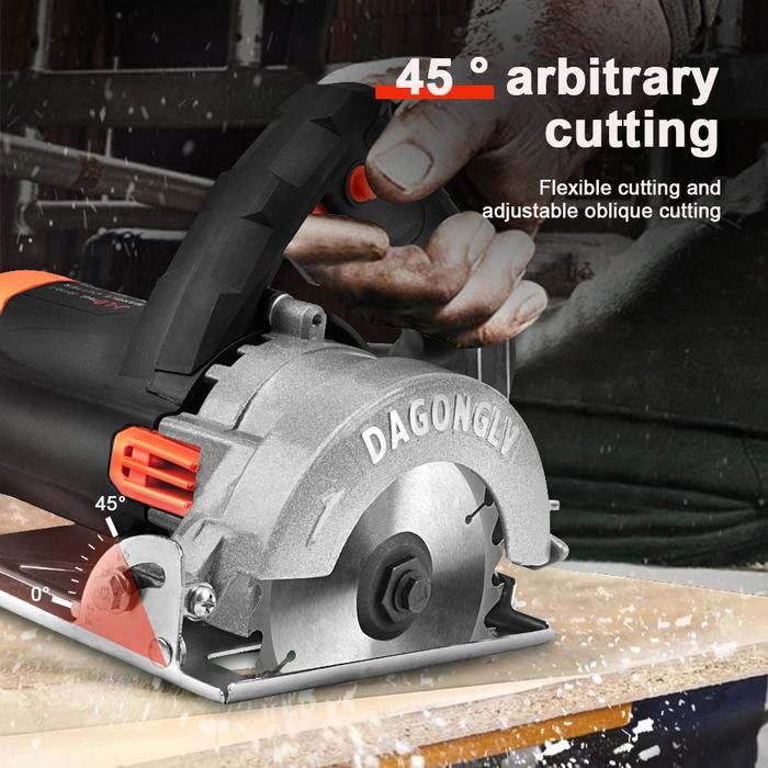 J.LD TOOL Mesin Potong Keramik 4 Inch Marble Cutter 900W - Daya 900 WAT, Kecepatan 13000 rpm serkel