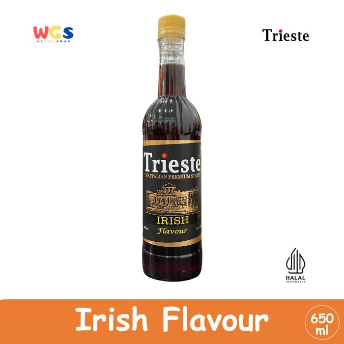 

Trieste Syrup Premium Irish Flavour 650Ml Sirup Rasa Irish Cream Lembut Untuk Minuman & Dessert