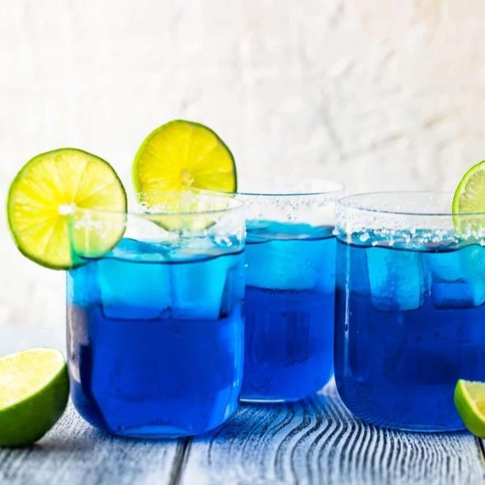 

Sirop Trieste Blue Lagoon 650Ml - Sirup Rasa Blue Curacao - Blue Citrus Orange Syrup Almond Avocado