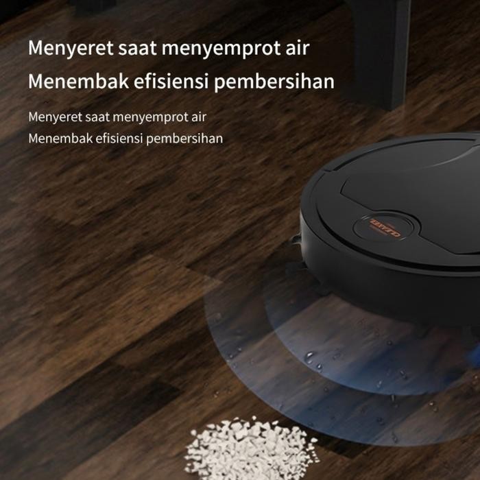 pat Robot Vacum Cleaner Portable Penyedot Debu Rumah Otomatis Cerdas Robot Pembersih Lantai