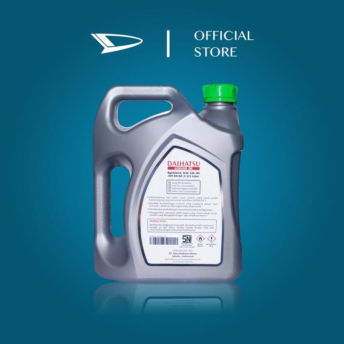 Daihatsu Genuine Oil 5W-30 API SN/GF-5 Synthetic 3.5L + Oil Filter