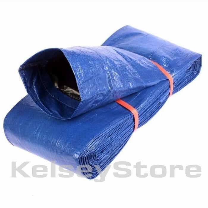 PREMIUM Selang Terpal Plastik 4 dim inch 25 meter / Drip Irigasi Sawah Tebal