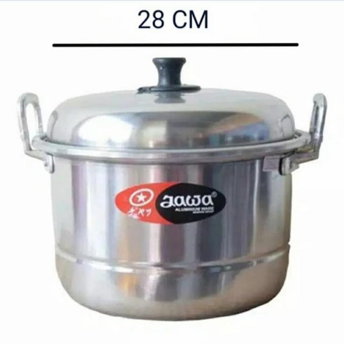 PREMIUM Panci kukus sarangan Jawa 28cm