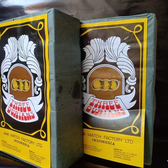 (Allthebest) Korek Api Kayu 1 Pack Besar isi 100 Box (Three Durians)