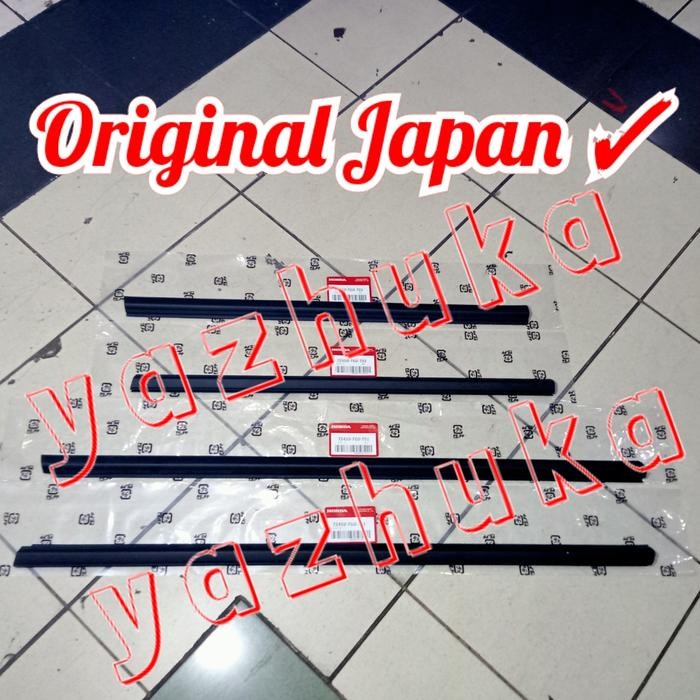 Unik Pelipit Plipit Karet Kaca Luar Honda Jazz Rs Ge8 2008-2013 Ori Japan