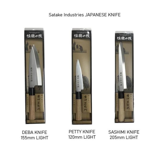Satake Industries Japanese Fish Knife Pisau Ikan Deba Patty Sashimi