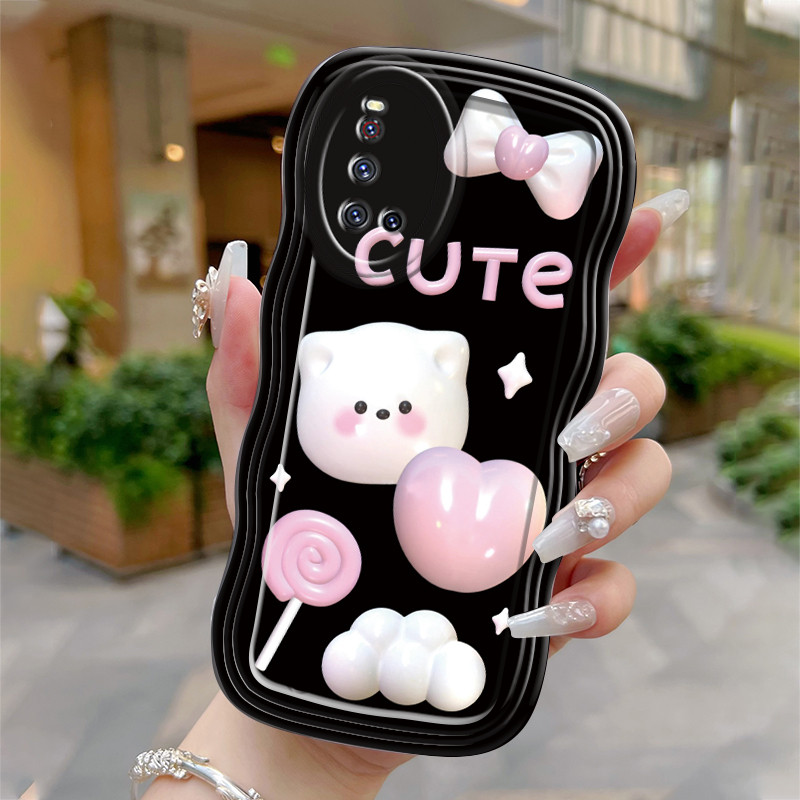 Casing Hp Untuk VIVO V19 V19 Neo V17 V17 Pro Case Krim gelombang Softcase Silikon Kesing Permen Beru