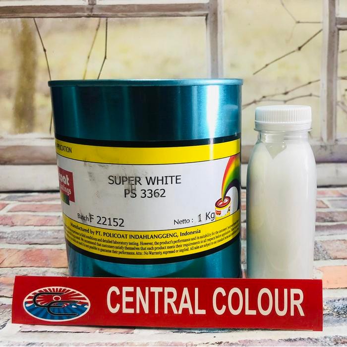 

Tinta Sablon Policoat Super White PS 3362 Basis Minyak - 500GR