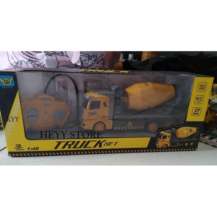 MAINAN ANAK LAKI LAKI MAINAN MOBIL RC TRUCK SET MOLEN TRUCK KONTRUKSI