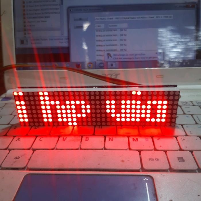 RUNNING TEXT MINI UKURAN 13X3CM