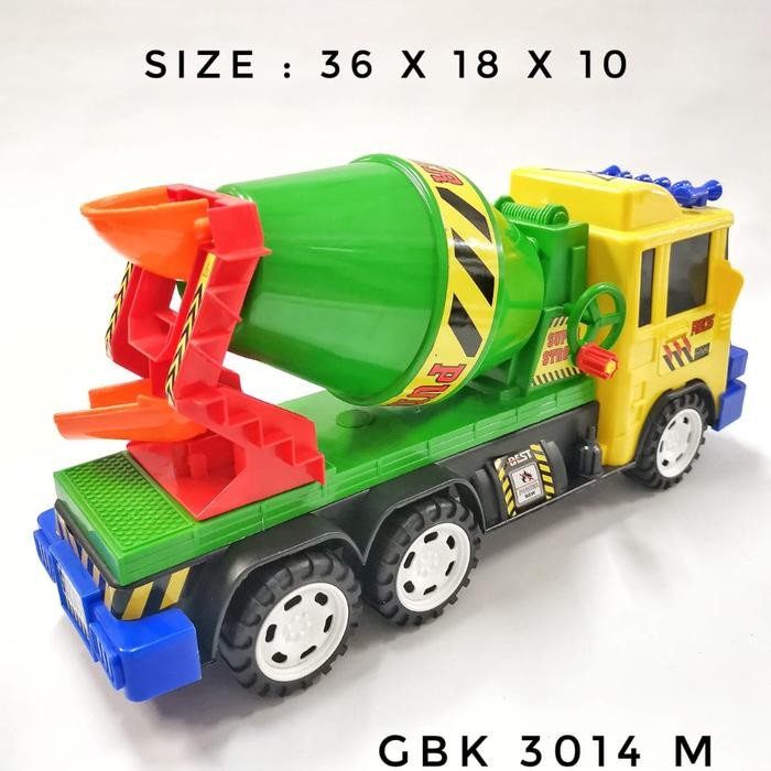 MAINAN ANAK MOBIL KONSTRUKSI MOLEN GBK 3014 M / MIXER TRUCK FRICTION