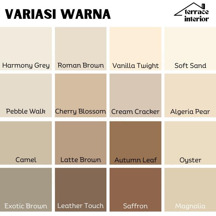 CAT TEMBOK MOWILEX EMULSION WARNA COKLAT 2.5 L