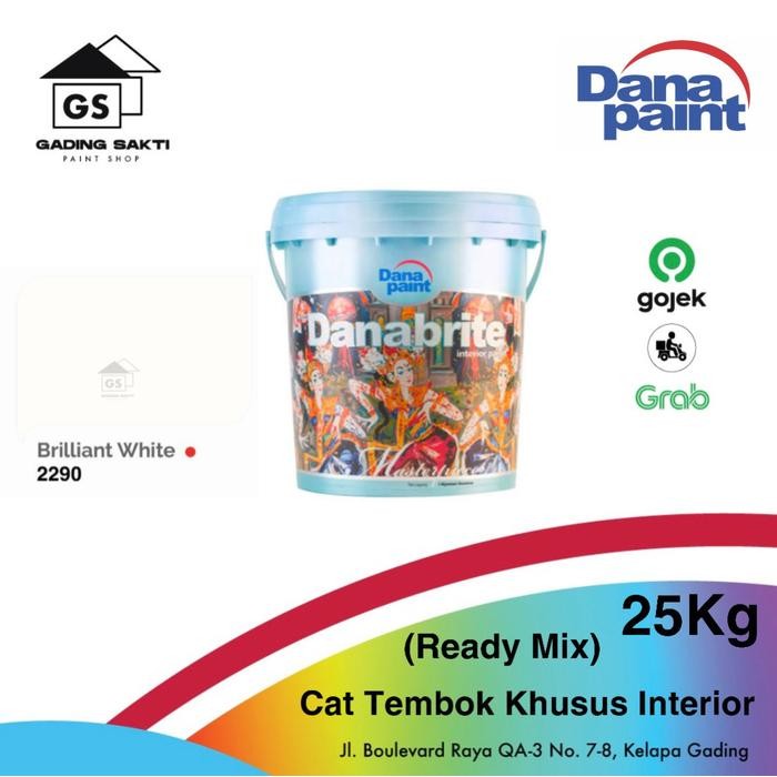 CAT TEMBOK DANAPAINT DANABRITE BRILLIANT WHITE / BW PAIL 25KG