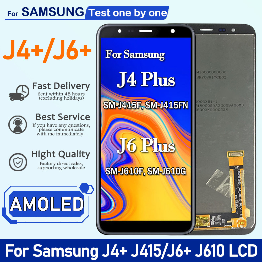 High Quality For Samsung J6 + 2018 J6 Plus J610 Lcd J610F Sm-J610F/Ds J4 Plus J415 J415F Lcd Display