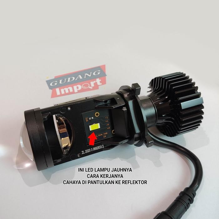 LAMPU LED MOBIL MOTOR MINI PROJECTOR PROJIE H4 MP30X