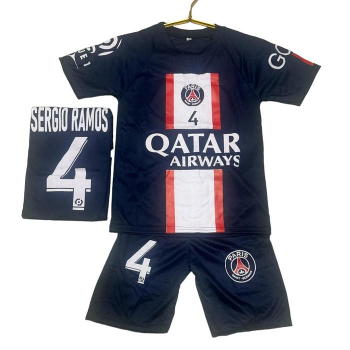(Expert) Setelan baju bola anak SERGIO RAMOS / Kaos bola anak 6bln - 14thn