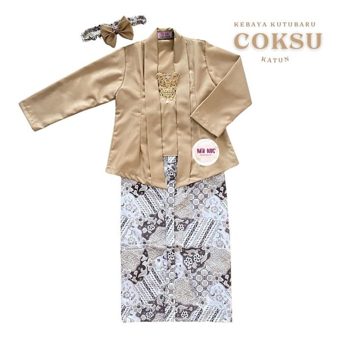 (Expert) Kata Kids Kebaya Anak Kutubaru KATUN Panjang / Setelan Kebaya Anak