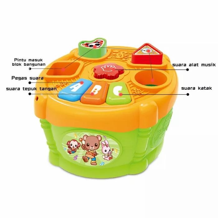 Mainan Edukasi Bayi Busy Box Musikal