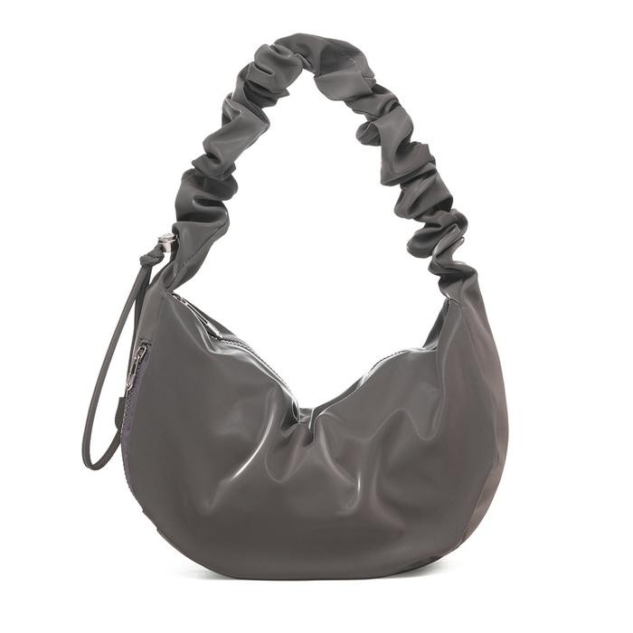 BEST SELLER CARLYN Babe Bag Medium - Glossy Gray