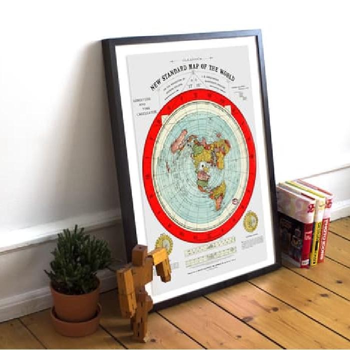 

TERBARU! Poster Peta Bumi Datar Azimuthal Equidistance (Ukuran A1)