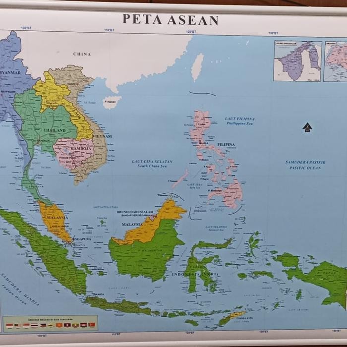 

HOT SALE! peta asean besar peta dinding