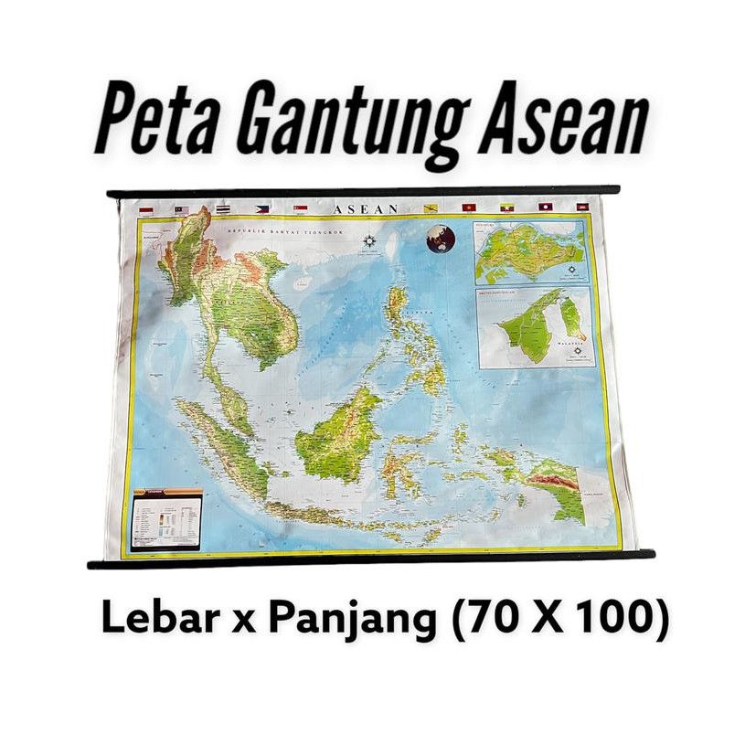 

Peta Asean (Asia Tenggara) Ukuran (70 x 100)