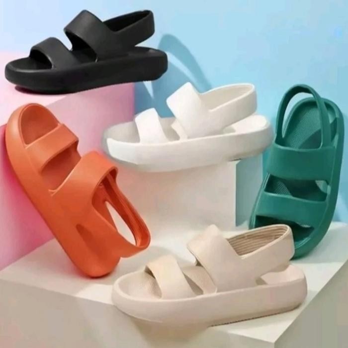 BEST SELLER Sepatu Sandal Jelly Karet Wanita Import Lalisa Anti Sleep Lentur