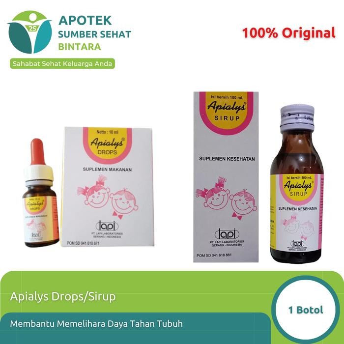 TOP" APIALYS DROP/APIALYS SIRUP - VITAMIN ANAK