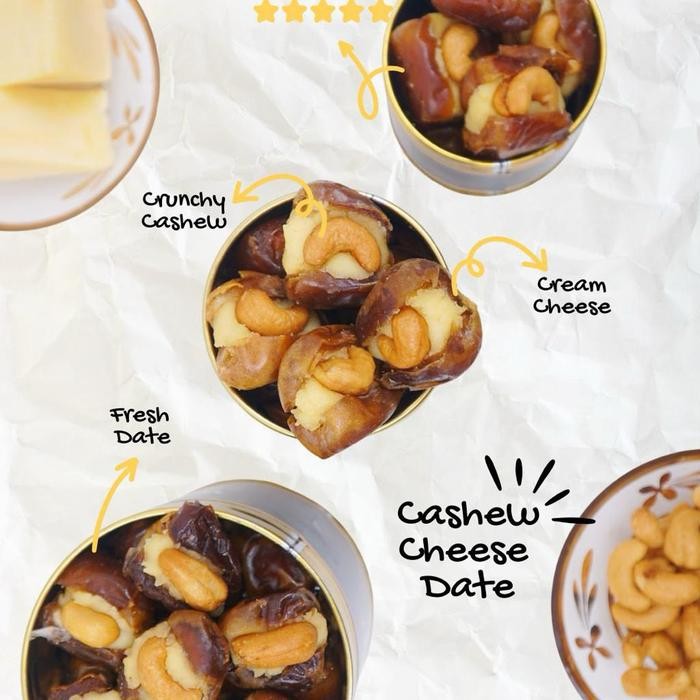 

Kurma Keju Almond Premium Sukari WeNeedDate