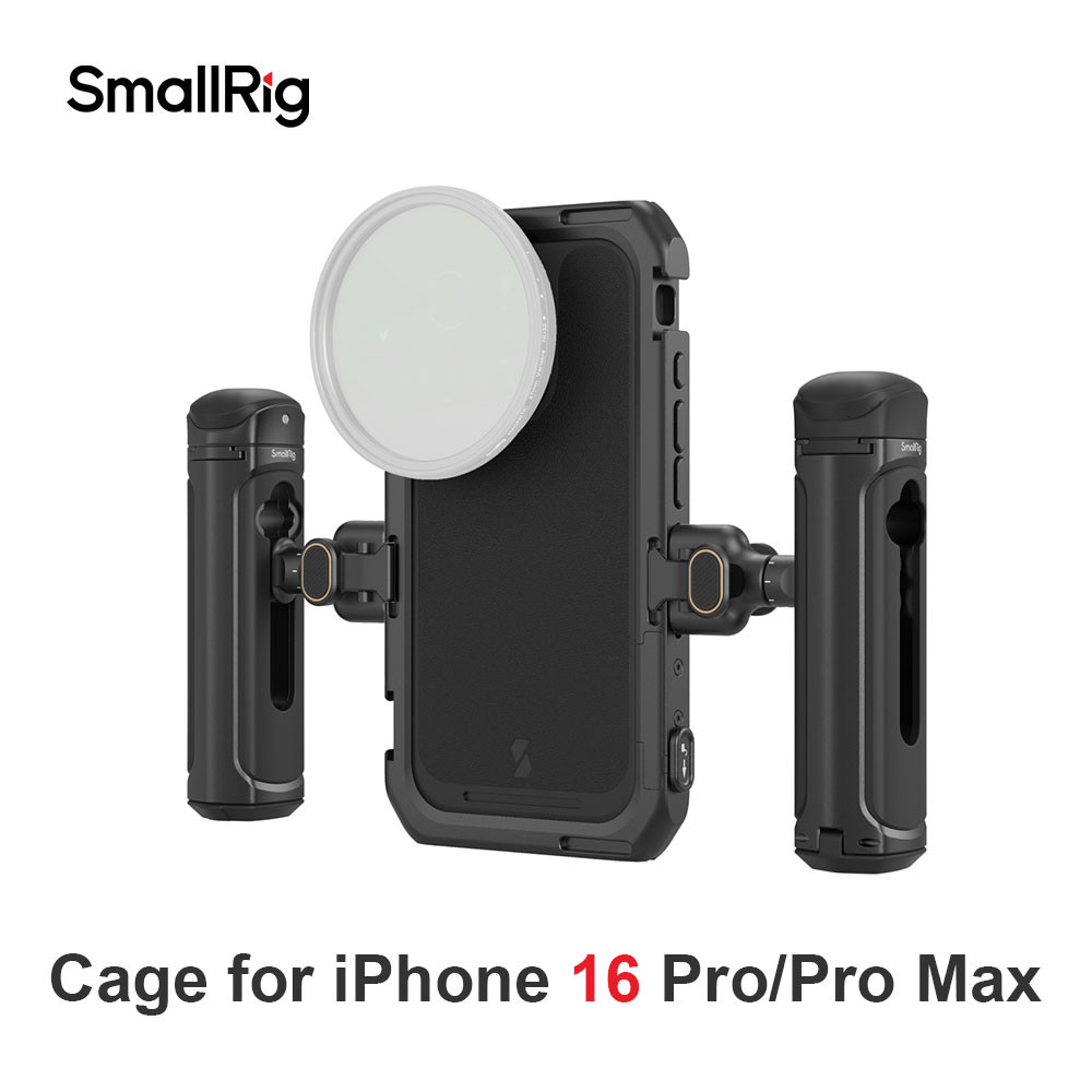 IMPORT Pre-order Smallrig Mobile Video Cage with T mount Lens Backplate for iPhone 16 Pro 16 Pro Max